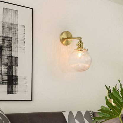 GoldenPrism | Kristal gefacetteerde wandlamp