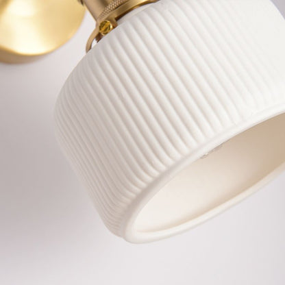 Tijdloze wandlamp met geribbelde vorm