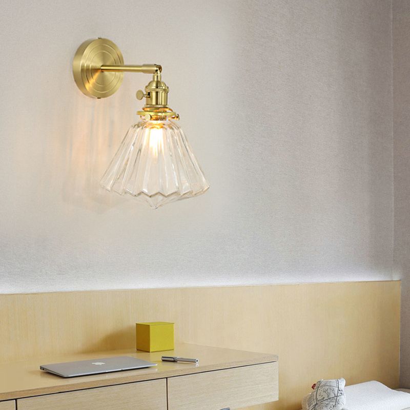 GoldenPrism | Kristal gefacetteerde wandlamp
