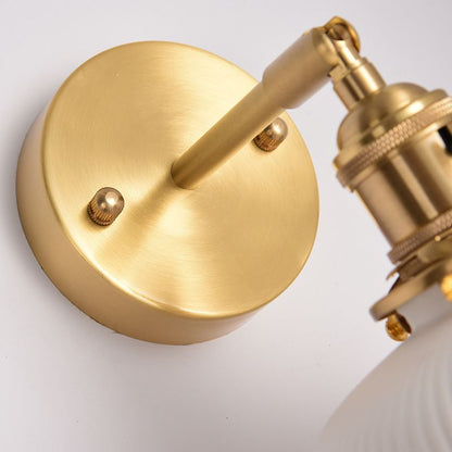 Tijdloze wandlamp met geribbelde vorm