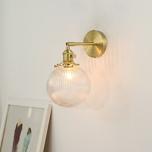 GoldenPrism | Kristal gefacetteerde wandlamp