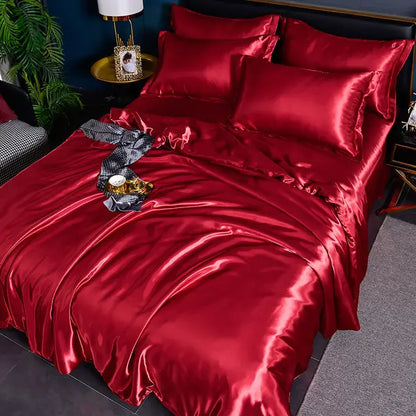 SilkSerenity | Luxe Effen Dekbedovertrek