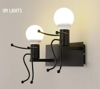 RoboLight | Unieke artistieke ijzeren wandlamp