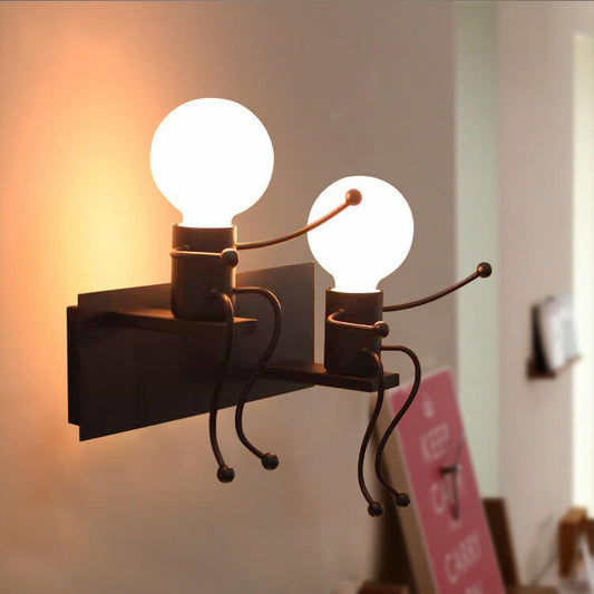 RoboLight | Unieke artistieke ijzeren wandlamp