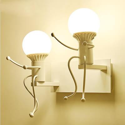 RoboLight | Unieke artistieke ijzeren wandlamp