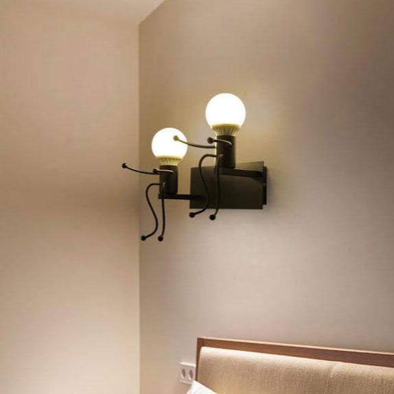 RoboLight | Unieke artistieke ijzeren wandlamp