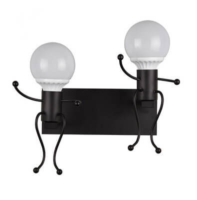 RoboLight | Unieke artistieke ijzeren wandlamp