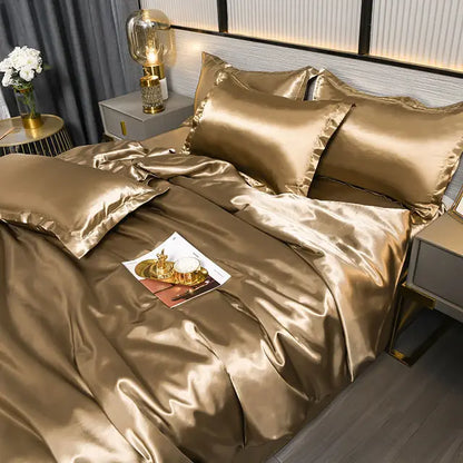 SilkSerenity | Luxe Effen Dekbedovertrek
