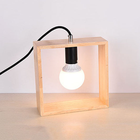 LUMIPINE - Stijlvolle houten tafellamp voor een natuurlijke uitstraling