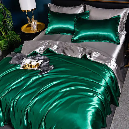 SilkSerenity | Luxe Effen Dekbedovertrek