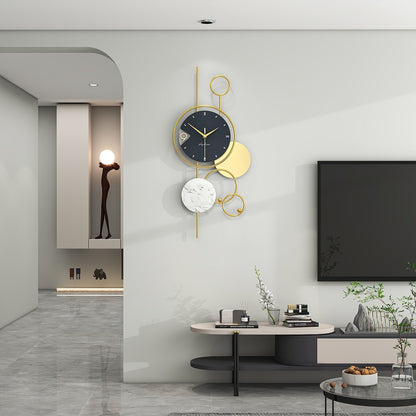 Ornari | Moderne Gouden Metalen Wandklok