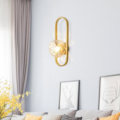 GlobeAura | Elegante glazen bol wandlamp