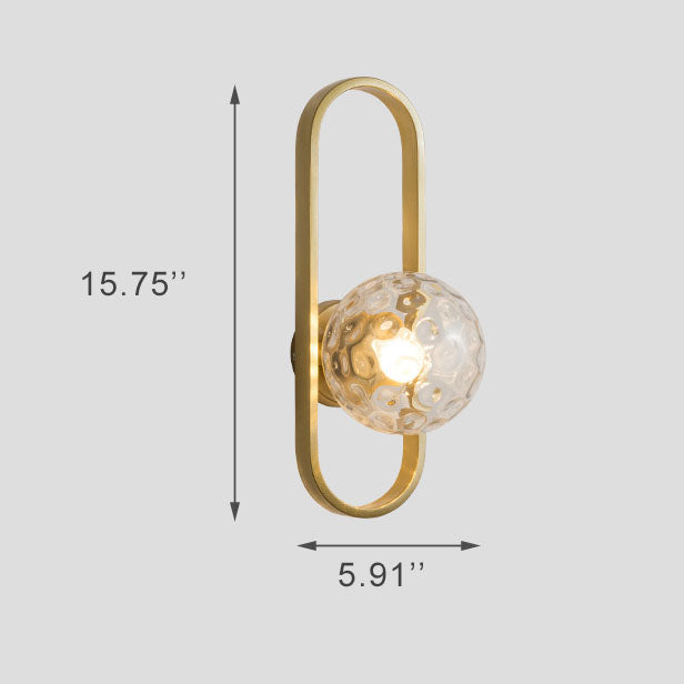 GlobeAura | Elegante glazen bol wandlamp