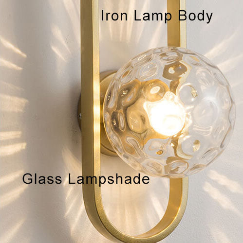 GlobeAura | Elegante glazen bol wandlamp