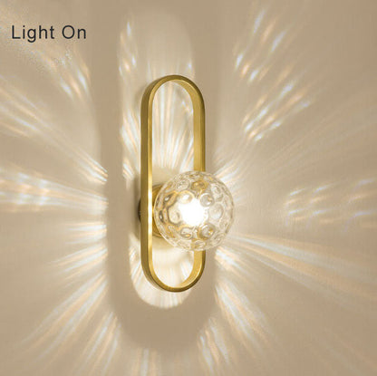 GlobeAura | Elegante glazen bol wandlamp