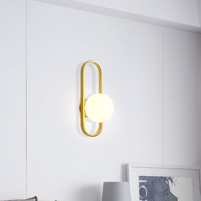 GlobeAura | Elegante glazen bol wandlamp