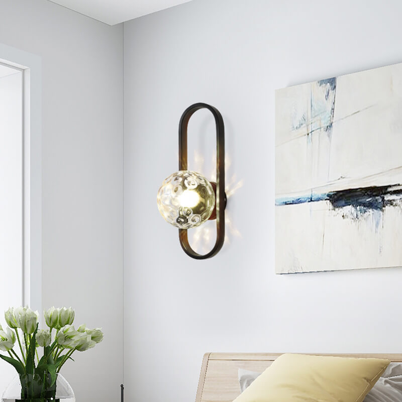 GlobeAura | Elegante glazen bol wandlamp