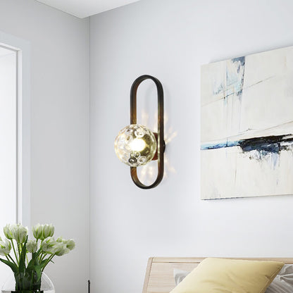 GlobeAura | Elegante glazen bol wandlamp