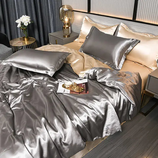 SilkSerenity | Luxe Effen Dekbedovertrek