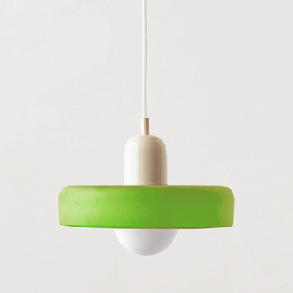 ColorLume | Geometrische Bauhaus Plafondlamp – Glazen Designlamp met Kleurrijke Accenten