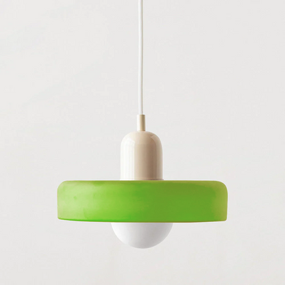 StiloGlas | Kleurrijke Hanglamp in Bauhaus-stijl – Glas-in-lood Design & Modern Vakmanschap