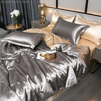 SilkSerenity | Luxe Effen Dekbedovertrek