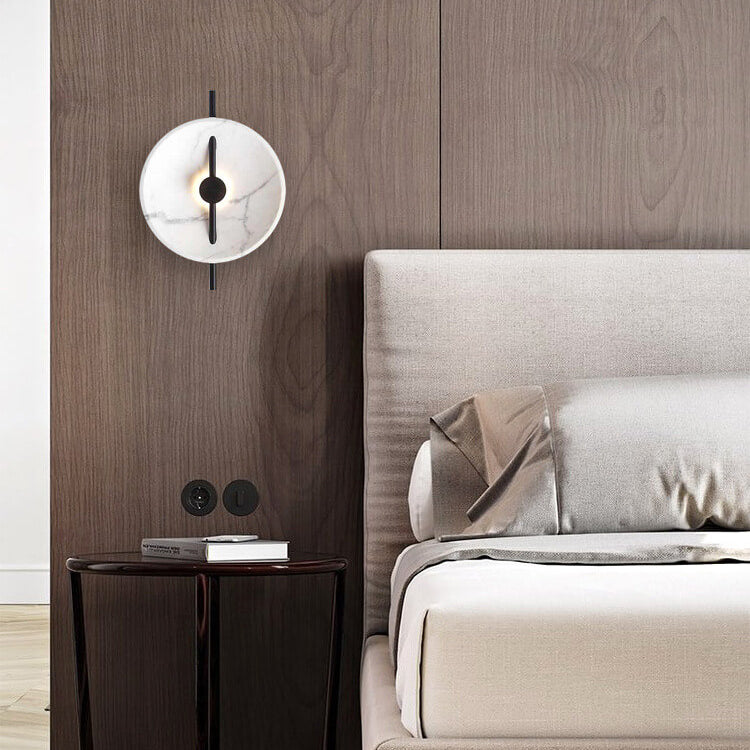 MarbleGlow | Elegante ronde wandlamp