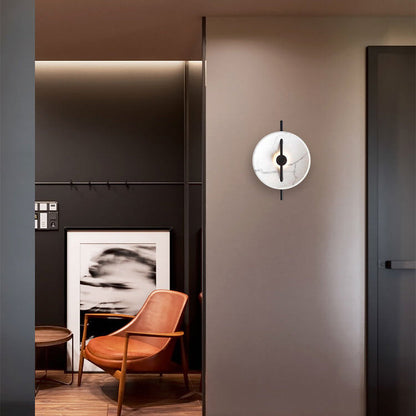 MarbleGlow | Elegante ronde wandlamp