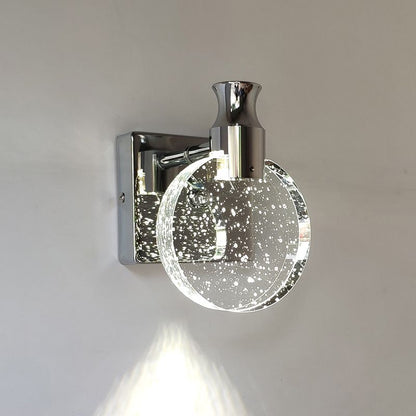 GlintSphere | Ronde kristallen wandlamp
