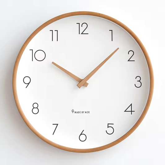 Modern Solid Wood Wall Clock Nordic Design