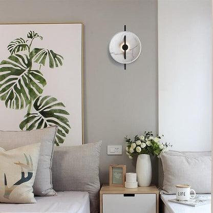 MarbleGlow | Elegante ronde wandlamp