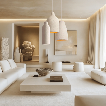 TERRALUNA Hanglamp – Minimalistisch Design van Cement met Warme LED Verlichting