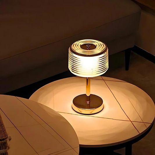 Elegante LED ring tafellamp voor stijlvolle woonruimtes