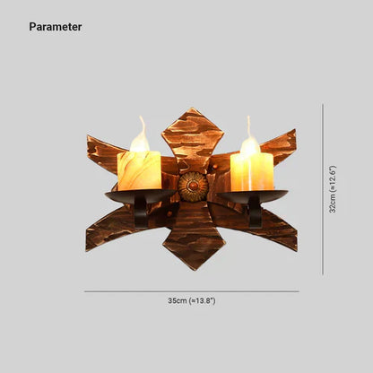 LodgeGlow | Dubbele Lantaarn Rustieke Wandlamp