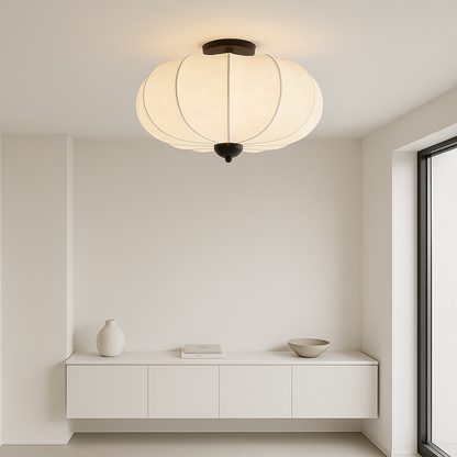 Middeleeuwse zijden plafondlamp