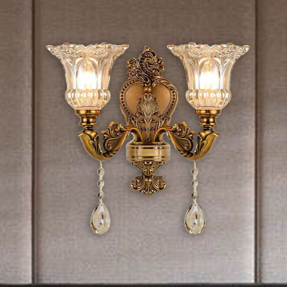 LumiHeritage | Elegante vintage gouden wandlamp