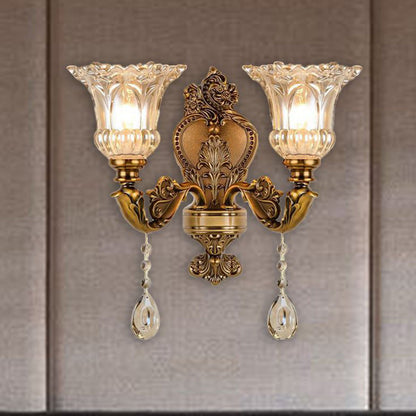LumiHeritage | Elegante vintage gouden wandlamp