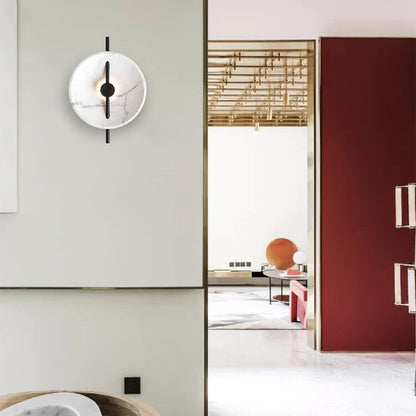 MarbleGlow | Elegante ronde wandlamp