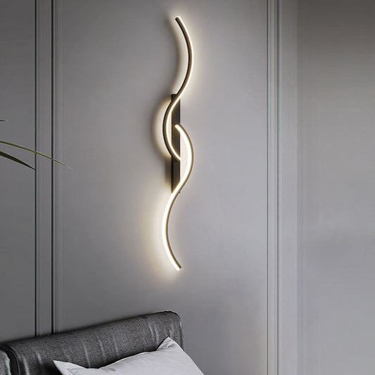 TwilightCurve | S-vormige wandlamp