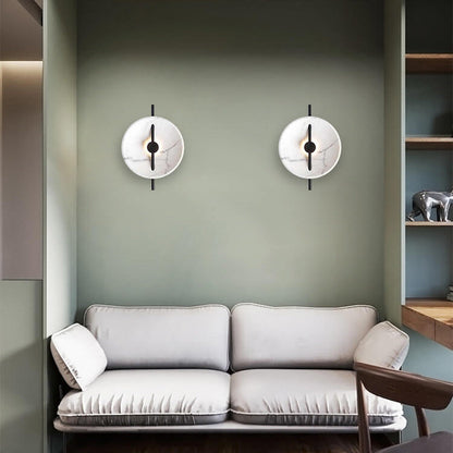 MarbleGlow | Elegante ronde wandlamp