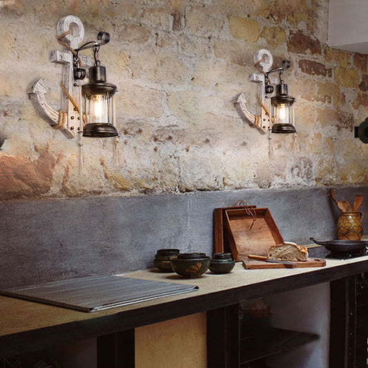MarineGlow | Anker van hout LED lamp