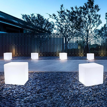 WürfelLicht | Stijlvolle LED-tuinlamp met praktische afstandsbediening