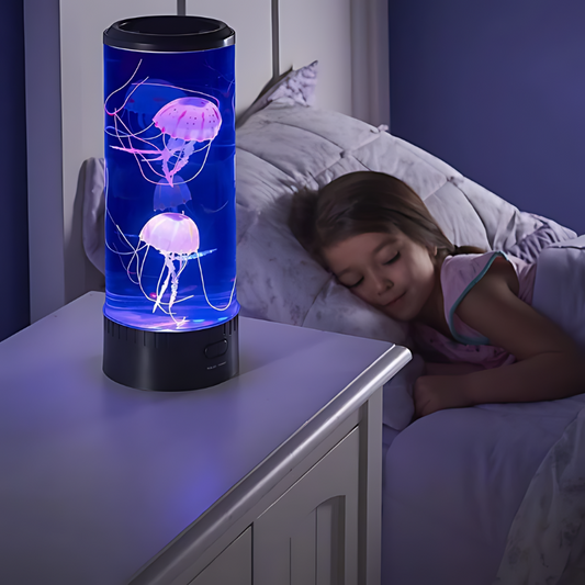 AquaWelle | Rustgevende LED lavatafellamp met betoverende kwallenbewegingen voor een ontspannen sfeer