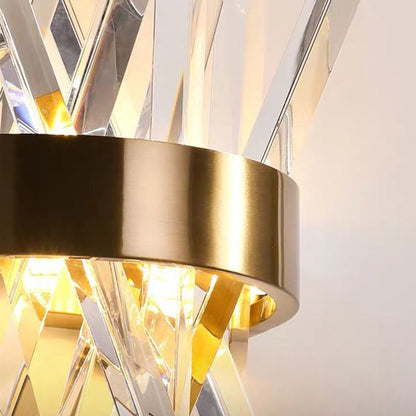 CrystalCrown | Gouden kristallen wandlamp