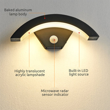 GloMotion Moderne wandlamp met bewegingsmelder