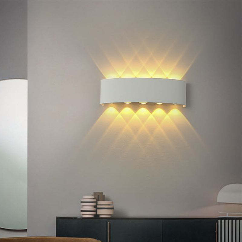 Buiten waterdicht aluminium LED wandlamp