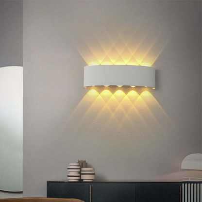 Buiten waterdicht aluminium LED wandlamp