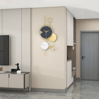 Ornari | Moderne Gouden Metalen Wandklok