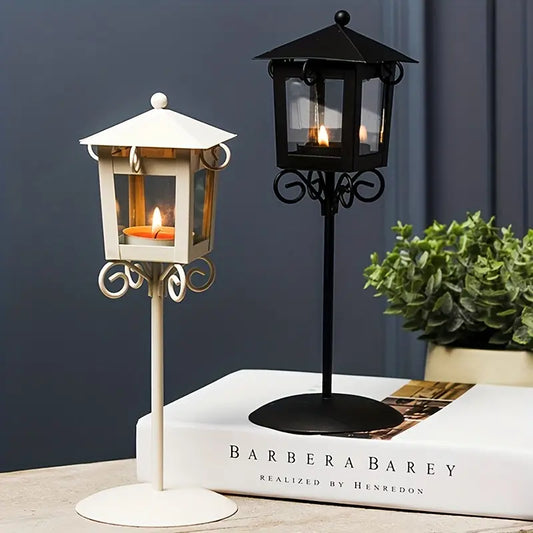 VintageCharm | Elegante metalen kaarsenhouder voor nostalgische accenten