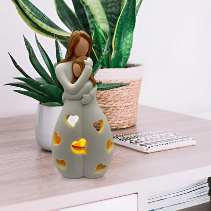 HeartLight | Hartverwarmende Moeder & Dochter Beeld Lamp